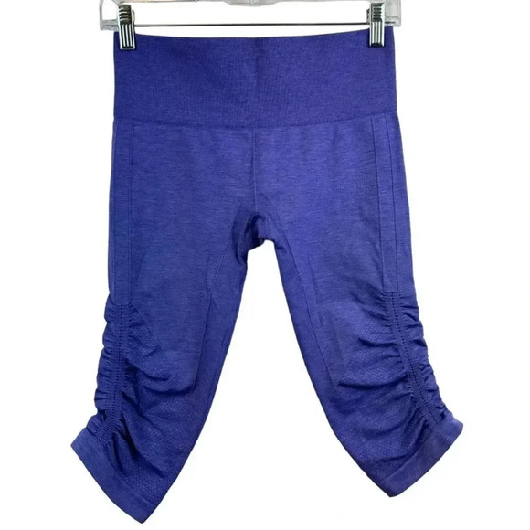 Lululemon In The Flow Crop II Heathered Purple Leggings Size 6 - Picture 10 of 16